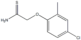 2-(4-chloro-2-methylphenoxy)ethanethioamide 结构式
