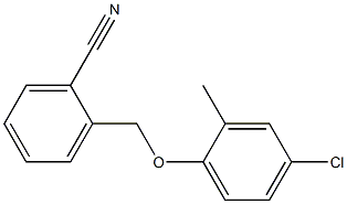 2-(4-chloro-2-methylphenoxymethyl)benzonitrile 结构式