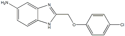 2-(4-chlorophenoxymethyl)-1H-1,3-benzodiazol-5-amine 结构式