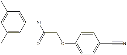 2-(4-cyanophenoxy)-N-(3,5-dimethylphenyl)acetamide 结构式