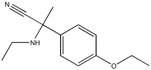 2-(4-ethoxyphenyl)-2-(ethylamino)propanenitrile 结构式