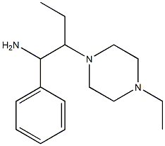 2-(4-ethylpiperazin-1-yl)-1-phenylbutan-1-amine 结构式