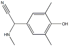 2-(4-hydroxy-3,5-dimethylphenyl)-2-(methylamino)acetonitrile 结构式