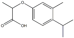 2-(4-isopropyl-3-methylphenoxy)propanoic acid 结构式