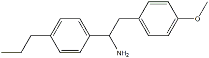 2-(4-methoxyphenyl)-1-(4-propylphenyl)ethan-1-amine 结构式
