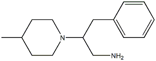 2-(4-methylpiperidin-1-yl)-3-phenylpropan-1-amine 结构式