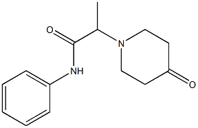 2-(4-oxopiperidin-1-yl)-N-phenylpropanamide 结构式