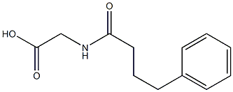 2-(4-phenylbutanamido)acetic acid 结构式