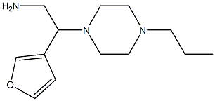 2-(4-propylpiperazin-1-yl)-2-tetrahydrofuran-3-ylethanamine 结构式