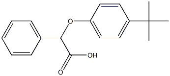 2-(4-tert-butylphenoxy)-2-phenylacetic acid 结构式
