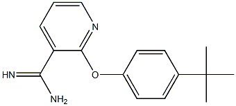 2-(4-tert-butylphenoxy)pyridine-3-carboximidamide 结构式