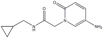 2-(5-amino-2-oxo-1,2-dihydropyridin-1-yl)-N-(cyclopropylmethyl)acetamide 结构式