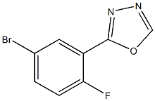 2-(5-bromo-2-fluorophenyl)-1,3,4-oxadiazole 结构式