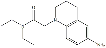2-(6-amino-1,2,3,4-tetrahydroquinolin-1-yl)-N,N-diethylacetamide 结构式