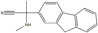 2-(9H-fluoren-2-yl)-2-(methylamino)propanenitrile 结构式