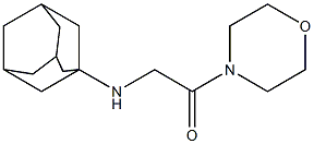 2-(adamantan-1-ylamino)-1-(morpholin-4-yl)ethan-1-one 结构式