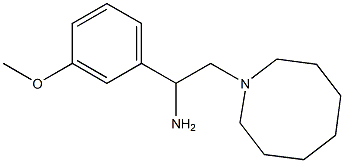 2-(azocan-1-yl)-1-(3-methoxyphenyl)ethan-1-amine 结构式