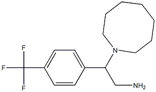2-(azocan-1-yl)-2-[4-(trifluoromethyl)phenyl]ethan-1-amine 结构式