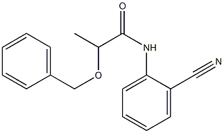 2-(benzyloxy)-N-(2-cyanophenyl)propanamide 结构式