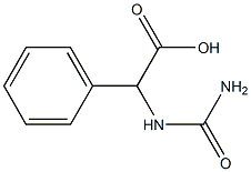 2-(carbamoylamino)-2-phenylacetic acid 结构式