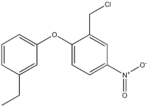 2-(chloromethyl)-1-(3-ethylphenoxy)-4-nitrobenzene 结构式