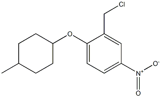 2-(chloromethyl)-1-[(4-methylcyclohexyl)oxy]-4-nitrobenzene 结构式