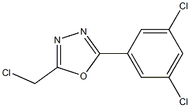 2-(chloromethyl)-5-(3,5-dichlorophenyl)-1,3,4-oxadiazole 结构式