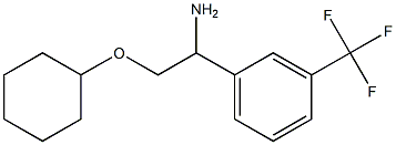 2-(cyclohexyloxy)-1-[3-(trifluoromethyl)phenyl]ethanamine 结构式