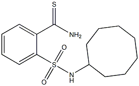 2-(cyclooctylsulfamoyl)benzene-1-carbothioamide 结构式