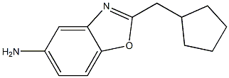 2-(cyclopentylmethyl)-1,3-benzoxazol-5-amine 结构式