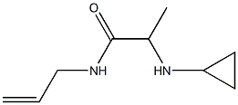 2-(cyclopropylamino)-N-(prop-2-en-1-yl)propanamide 结构式