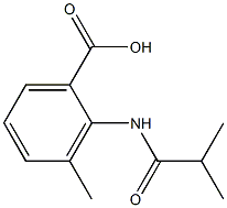 2-(isobutyrylamino)-3-methylbenzoic acid 结构式