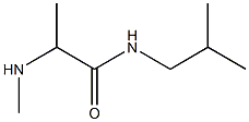 2-(methylamino)-N-(2-methylpropyl)propanamide 结构式