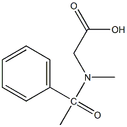 2-(N-methyl-1-phenylacetamido)acetic acid 结构式