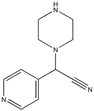 2-(piperazin-1-yl)-2-(pyridin-4-yl)acetonitrile 结构式