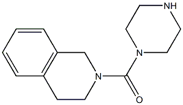 2-(piperazin-1-ylcarbonyl)-1,2,3,4-tetrahydroisoquinoline 结构式