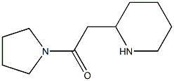 2-(piperidin-2-yl)-1-(pyrrolidin-1-yl)ethan-1-one 结构式