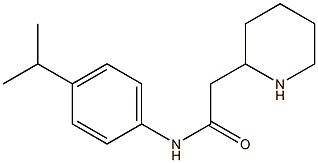 2-(piperidin-2-yl)-N-[4-(propan-2-yl)phenyl]acetamide 结构式