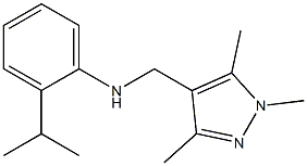 2-(propan-2-yl)-N-[(1,3,5-trimethyl-1H-pyrazol-4-yl)methyl]aniline 结构式