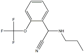 2-(propylamino)-2-[2-(trifluoromethoxy)phenyl]acetonitrile 结构式