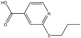 2-(propylsulfanyl)pyridine-4-carboxylic acid 结构式