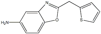 2-(thien-2-ylmethyl)-1,3-benzoxazol-5-amine 结构式