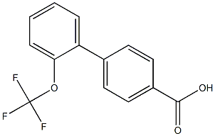 2'-(trifluoromethoxy)-1,1'-biphenyl-4-carboxylic acid 结构式