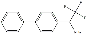 2,2,2-trifluoro-1-(4-phenylphenyl)ethan-1-amine 结构式