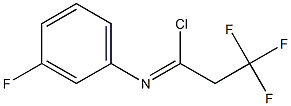 2,2,2-trifluoro-N-(3-fluorophenyl)ethanecarbonimidoyl chloride 结构式