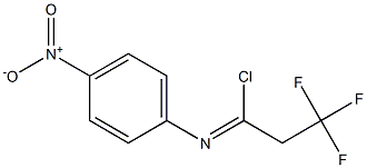 2,2,2-trifluoro-N-(4-nitrophenyl)ethanecarbonimidoyl chloride 结构式