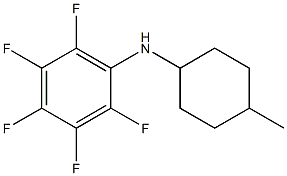 2,3,4,5,6-pentafluoro-N-(4-methylcyclohexyl)aniline 结构式