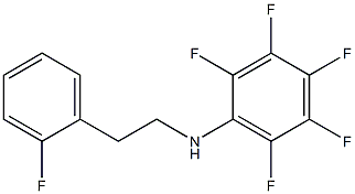 2,3,4,5,6-pentafluoro-N-[2-(2-fluorophenyl)ethyl]aniline 结构式