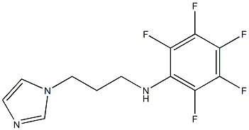 2,3,4,5,6-pentafluoro-N-[3-(1H-imidazol-1-yl)propyl]aniline 结构式