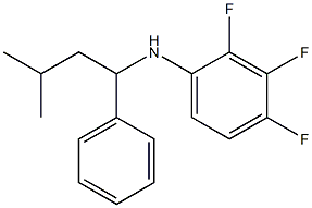 2,3,4-trifluoro-N-(3-methyl-1-phenylbutyl)aniline 结构式